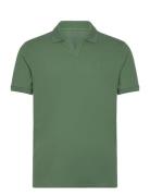 Custom Slim Fit Stretch Mesh Polo Shirt Tops Polos Short-sleeved Khaki...