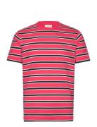 Striped Ss Tshirt Designers T-shirts Short-sleeved Red GANT