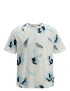 Jprblapalermo Aop Ss Tee Tops T-shirts Short-sleeved Cream Jack & J S