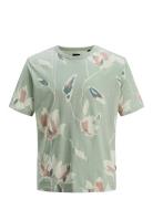 Jprblapalermo Aop Ss Tee Tops T-shirts Short-sleeved Green Jack & J S