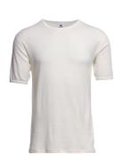 Dovre Wool T-Shirt Tops T-shirts Short-sleeved Cream Dovre
