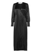 Slflyra Ls Ankle Wrap Dress B Maksimekko Juhlamekko Black Selected Fem...