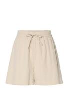 Pcsastina Hw Shorts Wvn Msa Bc Bottoms Shorts Casual Shorts Beige Piec...