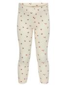 Kmgtrinny Aop Bsc Legging Jrs Noos Bottoms Leggings Cream Kids Only