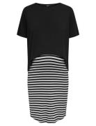 Olmoline S/S O-Neck Nursi Dress Jrs Noos Lyhyt Mekko Black Only Matern...