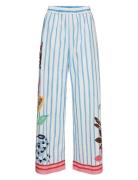 Nuwendie Pants Bottoms Trousers Wide Leg Blue Nümph