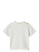 Nmmgeo Anm Ss Loose Top Lil Tops T-shirts Short-sleeved Blue Lil'Ateli...