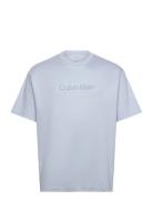A - Rel Fashion Logo Tee Tops T-shirts Short-sleeved White Calvin Klei...