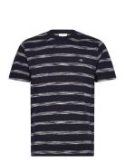 Striped Ss T-Shirt Tops T-shirts Short-sleeved Navy GANT