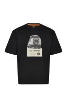 Te_Wagon Tops T-shirts Short-sleeved Black BOSS
