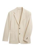 Slim Seersucker Suit Jacket Suits & Blazers Blazers Single Breasted Bl...