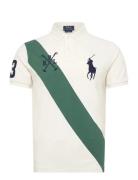 Custom Slim Fit Big Pony Mesh Polo Shirt Tops Polos Short-sleeved Whit...