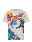 Tshirt Tops T-shirts Short-sleeved Grey Marvel