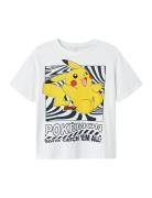 Nkmjamish Pokemon Nreg Ss Top Noos Sky Tops T-shirts Short-sleeved Whi...