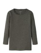 Nmfkab Ls Top Noos Tops T-shirts Long-sleeved T-shirts Brown Name It