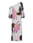 2395 Heavy Crepe, Structured Off-Sh Maksimekko Juhlamekko White STINE ...