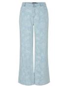 Pcfeline Mw Wide Denim Jeans Bottoms Jeans Wide Blue Pieces