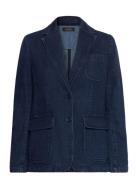 Denim Blazer Blazers Single Breasted Blazers Blue Lauren Ralph Lauren