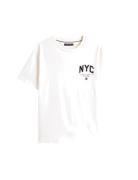Hilfiger Script Nyc Tee Tops T-shirts Short-sleeved White Tommy Hilfig...
