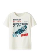 Nkmkurth Ss Top Pb Tops T-shirts Short-sleeved White Name It