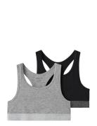 Nkfshort Top 2P Noos Night & Underwear Underwear Tops Black Name It