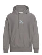Premium Terry Micro Monologo Hoo Tops Sweat-shirts & Hoodies Hoodies G...