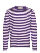 Tasaraita Unisex Unikko Ls Tops T-shirts Long-sleeved Purple Marimekko
