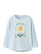 Nmfvix Ls Top Tops T-shirts Long-sleeved T-shirts Blue Name It