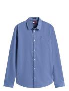 Tjm Original Stretch Shirt Tops Shirts Business Blue Tommy Jeans