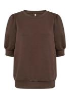 Sc-Banu Tops Sweat-shirts & Hoodies Sweat-shirts Brown Soyaconcept