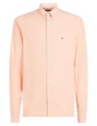 Solid Heritage Oxford Rf Shirt Tops Shirts Casual Pink Tommy Hilfiger