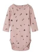 Nbflower Ls Body Bodies Long-sleeved Pink Name It
