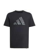 J Camo T Tops T-shirts Short-sleeved Black Adidas Sportswear