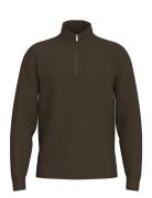 Slhemanuel Soft Zip High Neck Sweat Noos Tops Sweat-shirts & Hoodies S...