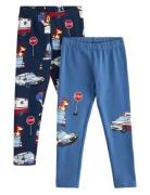 Leggings 2 Pack Trucks Bottoms Leggings Blue Lindex