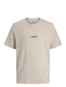Jjesoho Tee Ss Crew Neck Noos Tops T-shirts Short-sleeved Beige Jack &...
