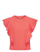 Kognella S/L Short Ruffle Top Jrs Tops T-shirts Short-sleeved  Kids On...
