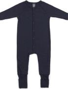 Night Suit, Navy Drop Needle, Merino Wool Pyjama Sie Jumpsuit Haalari ...