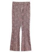 Trousers Flare Velour Bottoms Trousers Multi/patterned Lindex
