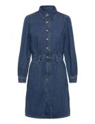 Long Sleeve Dress Polvipituinen Mekko Blue Lee Jeans