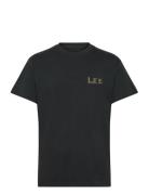 Relaxed Graphic Tee Tops T-shirts Short-sleeved Black Lee Jeans