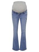 Olmblush Mid Flared Re1319 Noos Bottoms Jeans Flares Blue Only Materni...