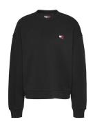 Tjw Bxy Badge Crew Tops Sweat-shirts & Hoodies Sweat-shirts Black Tomm...