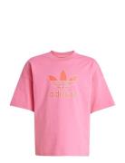 Trefoil Tee Tops T-shirts Short-sleeved Pink Adidas Originals