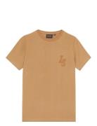 L&S Monogram T-Shirt Tops T-shirts Short-sleeved Orange Lyle & Scott