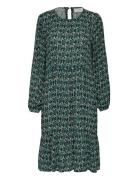 Kakarina Amber Dress Polvipituinen Mekko Green Kaffe
