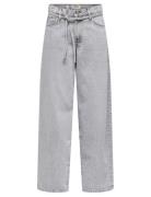 Onlgianna Mw Str Jeans Lg Bleach Dot Bottoms Jeans Straight-regular Gr...