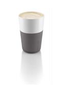 2 Cafe Latte-Krus Grey Home Tableware Cups & Mugs Coffee Cups Multi/pa...