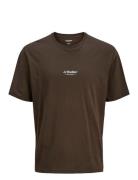 Jjesoho Tee Ss Crew Neck Noos Tops T-shirts Short-sleeved Brown Jack &...