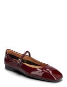 Elga Patent Ballerinat Red Pavement